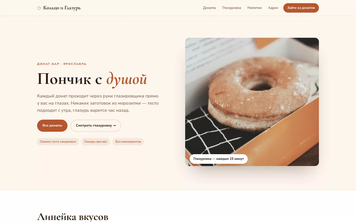 Кольцо и Глазурь — донат-бар в Ярославле