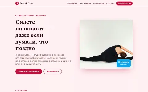 Гибкий Стан — студия стретчинга в Кемерове
